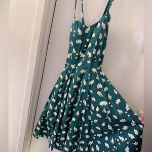 Cat Print PinUp Swing Dress